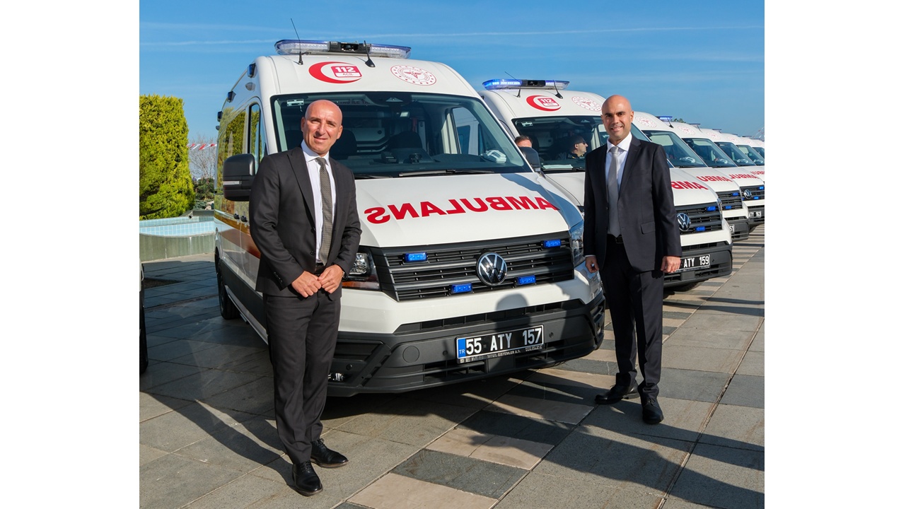 Samsun Büyükşehir Belediyesi Acil Sağlık Filosuna 105 adet Volkswagen Crafter ekledi