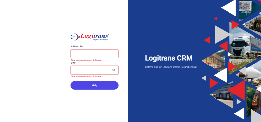 logitrans lojistik müşteri portalı