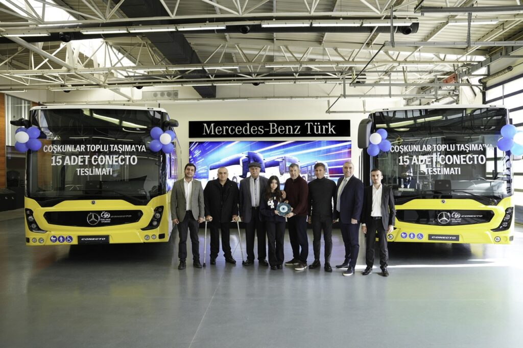 mercedes coşkunlar toplu taşımaya otobüs teslimatı