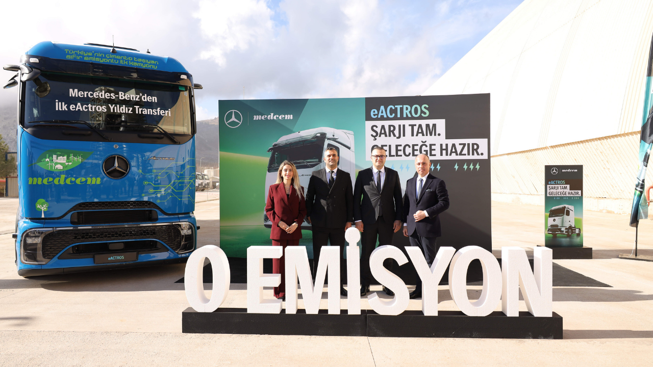 Mercedes-Benz Türk, İlk Mercedes-Benz eActros 600 Teslimatını Medcem Çimento’ya Gerçekleştirdi