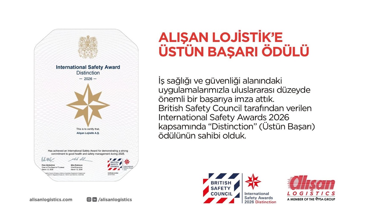 Alışan Lojistik’e Üstün Başarı Ödülü