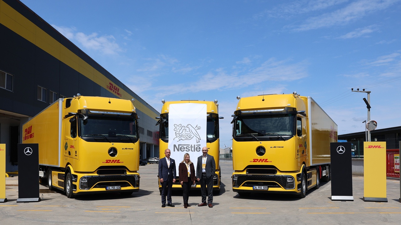 DHL Supply Chain Türkiye, Nestlé Türkiye ve Mercedes-Benz Türk’ten eActros 600 ile Elektrikli Tır Hamlesi